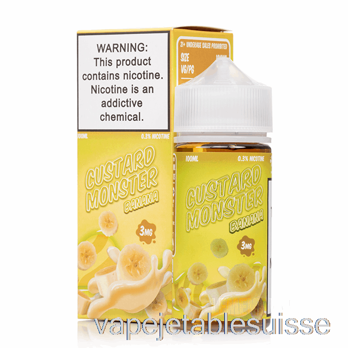 Vape Suisse Banane - Custard Monster - 100ml 0mg